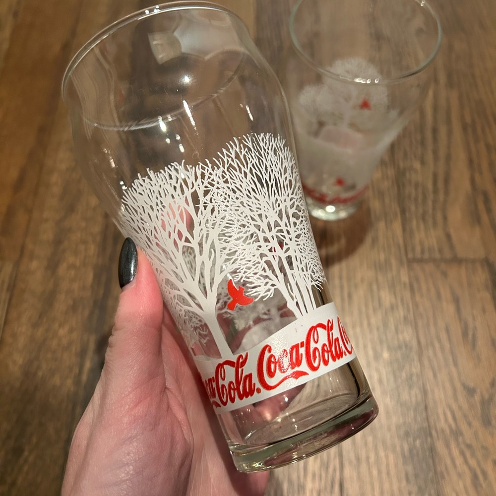 Vintage Coca Cola Glasses Set